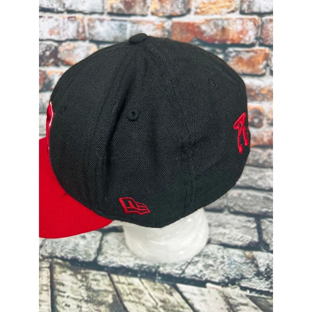 Nebraska Huskers New Era 59FIFTY Fitted Hat Cap Black Red R.O.R. Size‎ 7 5/8